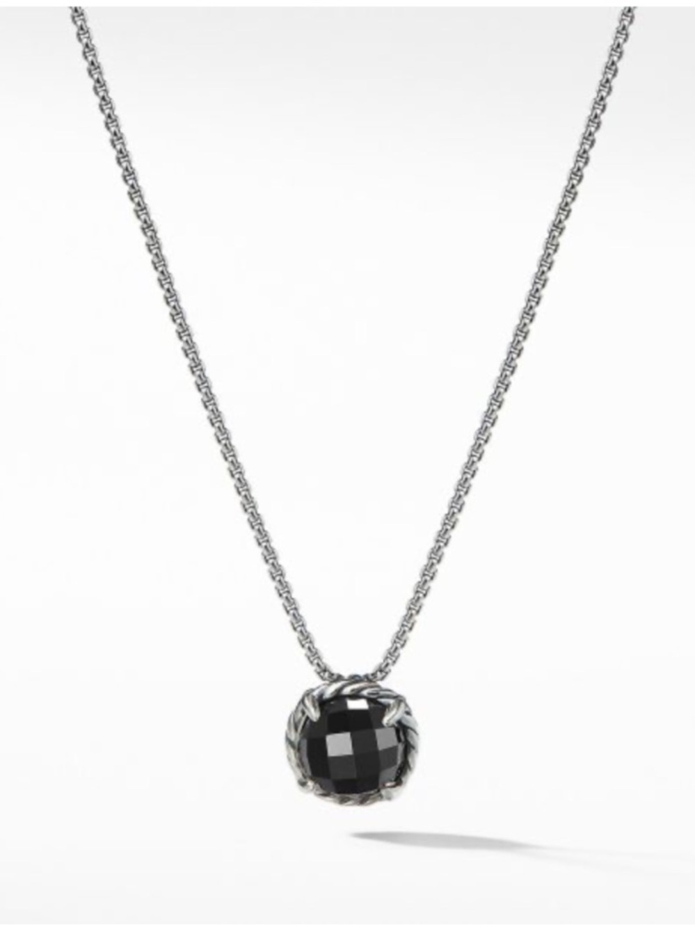 David Yurman Hematite Chatelain Necklace .